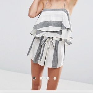ASOS shorts and crop top set